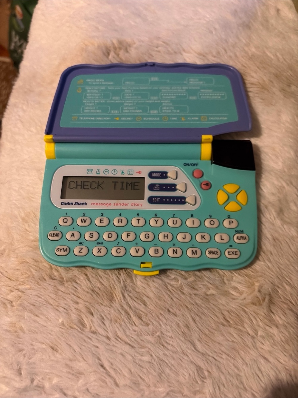 RadioShack Teal Kids Message Sender Diary - Teal/Purple
